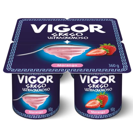 Iogurte ultracremoso morango Vigor 360g - Imagem em destaque