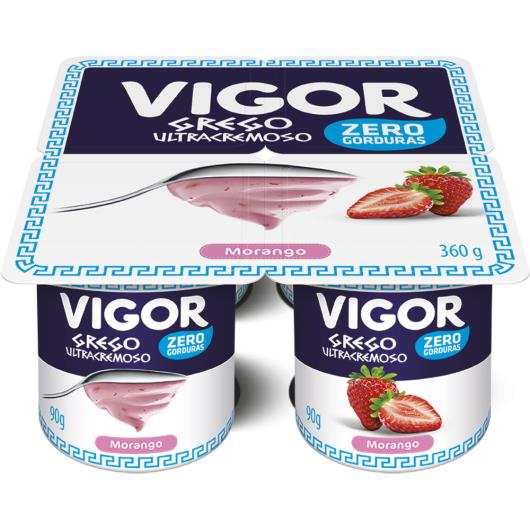 Iogurte ultracremoso morango zero Vigor 360g - Imagem em destaque