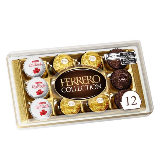Ferrero Collection com 12 unidades Ferrero Rocher, Raffaello e Ferrero Rondnoir 134g - Imagem em destaque