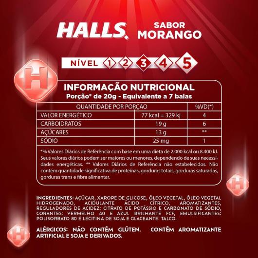 Bala Halls Morango 28g - Imagem em destaque