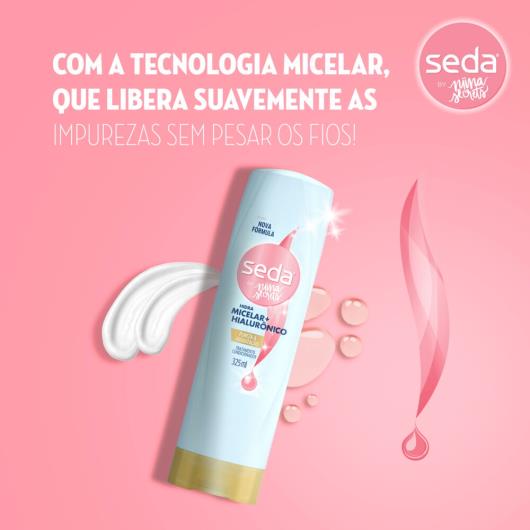 Condicionador Seda By Niina Secrets Água Micelar + Hialurônico 325 ML - Imagem em destaque