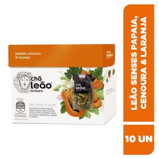 Chá Leão Senses Papaia, Cenoura & Laranja 30g - Imagem em destaque