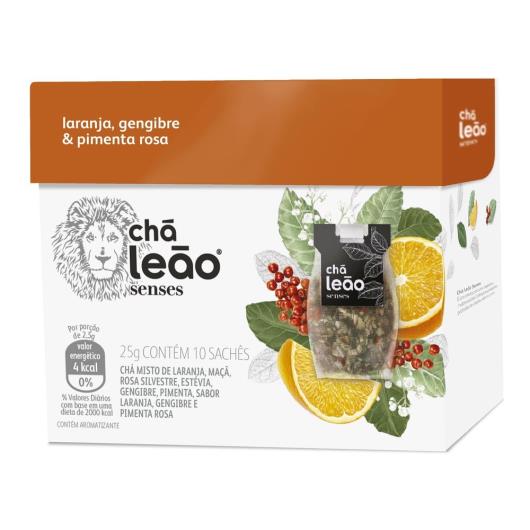 Chá Leão Senses Laranja, Pimenta Rosa & Gengibre 25g - Imagem em destaque