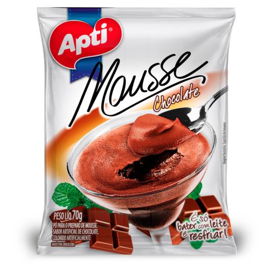 Pó para preparo mousse de chocolate Apti 70g - Imagem em destaque