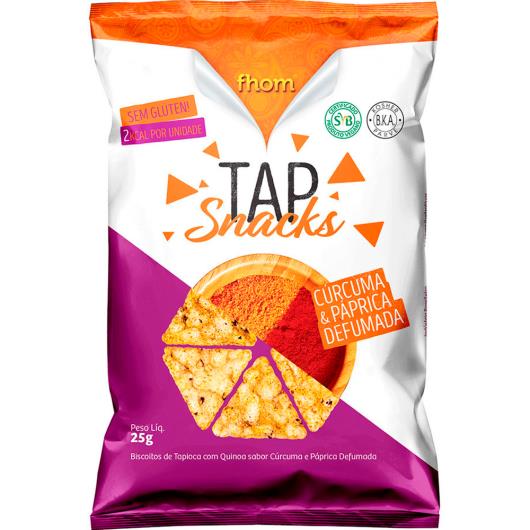 Biscoito Fhom Tap Snacks Cúrcuma & Páprica defumada 25g - Imagem em destaque