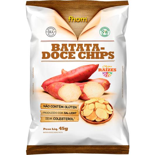 Chips mandioquinha e batata doce Fhom 45g - Imagem em destaque