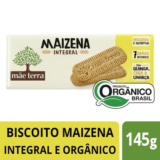 Biscoito de Maizena Integral e Orgânico Mãe Terra 145g - Imagem em destaque