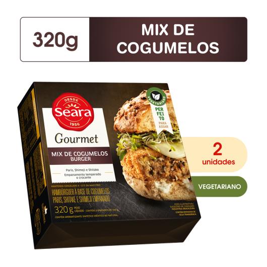 Hambúrguer Mix cogumelos Seara Gourmet 320g - Imagem em destaque