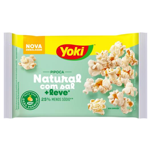 Milho para pipoca microondas light natural com sal Yoki 90g - Imagem em destaque