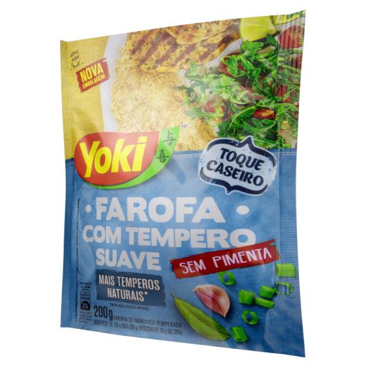 Farofa de Mandioca com Tempero Suave Yoki Pacote 200g - Imagem em destaque