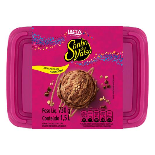 Sorvete Sonho de Valsa Lacta Pote 1,5L - Imagem em destaque