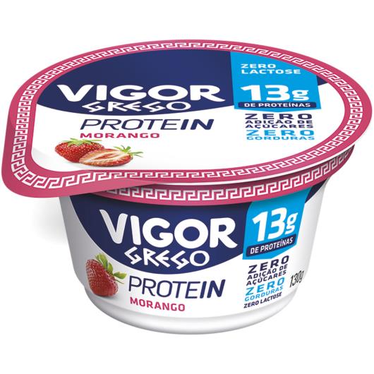 Iogurte protein morango Grego Vigor 130g - Imagem em destaque