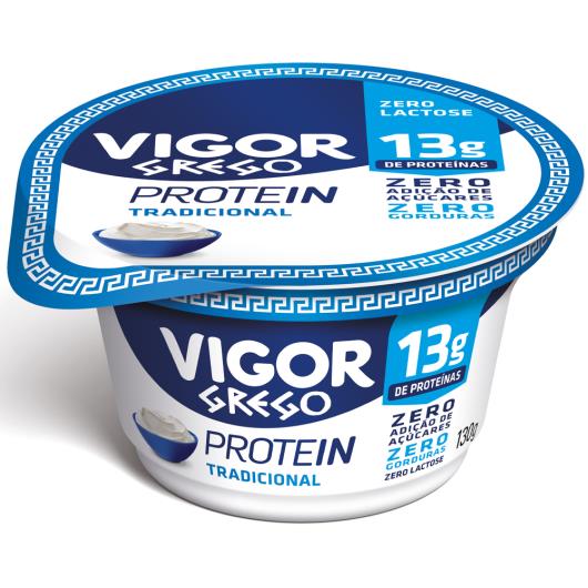 Iogurte protein tradicional Grego Vigor 130g - Imagem em destaque