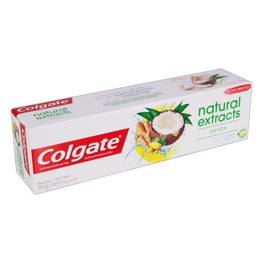 Gel Dental Coco e Gengibre Colgate Natural Extracts Detox Caixa 90g - Imagem em destaque