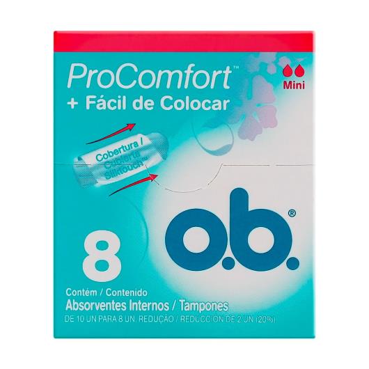 Absorvente OB Interno ProComfort Mini 8un - Imagem em destaque