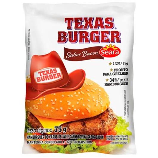 Hambúrguer Seara Texas Burguer Bacon 75g - Imagem em destaque