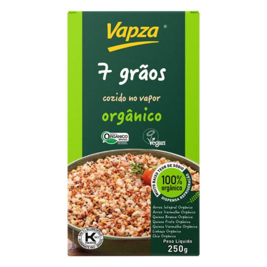 Arroz Orgânico 7 Grãos Cozido no Vapor Vapza Caixa 250g - Imagem em destaque