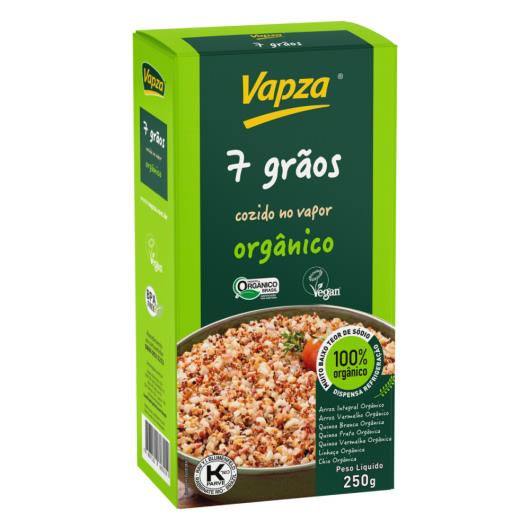 Arroz Orgânico 7 Grãos Cozido no Vapor Vapza Caixa 250g - Imagem em destaque