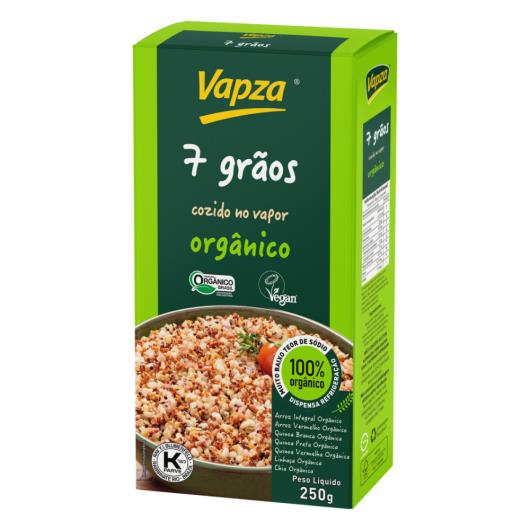 Arroz Orgânico 7 Grãos Cozido no Vapor Vapza Caixa 250g - Imagem em destaque