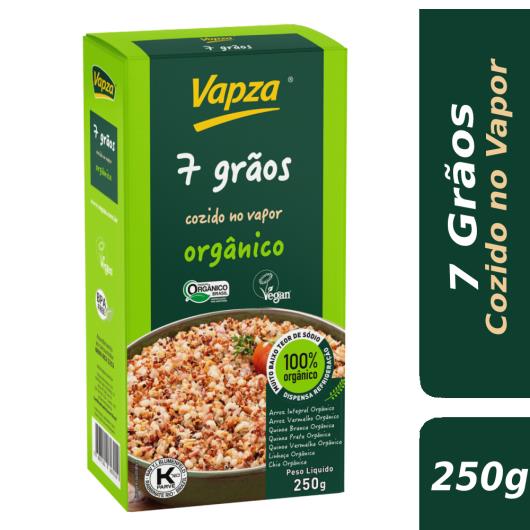 Arroz Orgânico 7 Grãos Cozido no Vapor Vapza Caixa 250g - Imagem em destaque