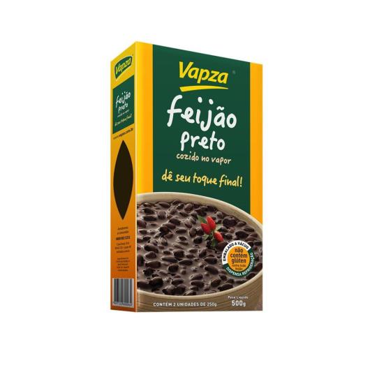 Feijão preto cozido vapor Vapza 250g - Imagem em destaque