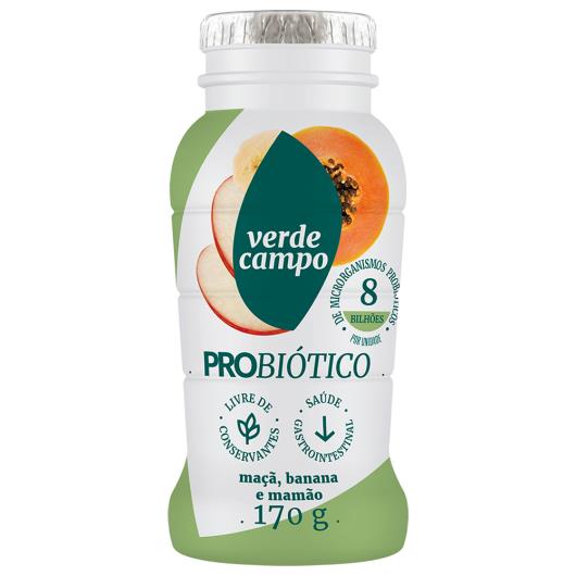 Iogurte VERDE CAMPO Probiótico Maçã, Banana e Mamão 170g - Imagem em destaque