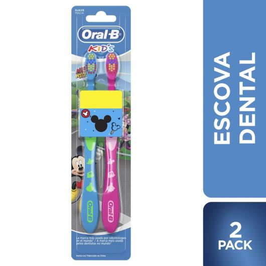 Escova Dental Infantil Oral-B Mickey 2 Unidades - Imagem em destaque