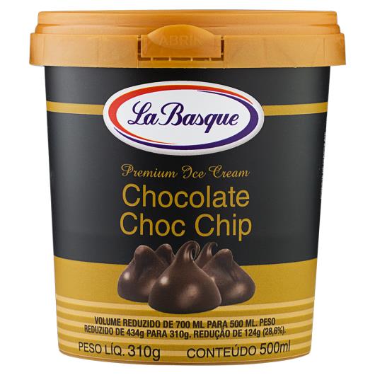 Sorvete Chocolate Choc Chip La Basque Premium Ice Cream Pote 500ml - Imagem em destaque