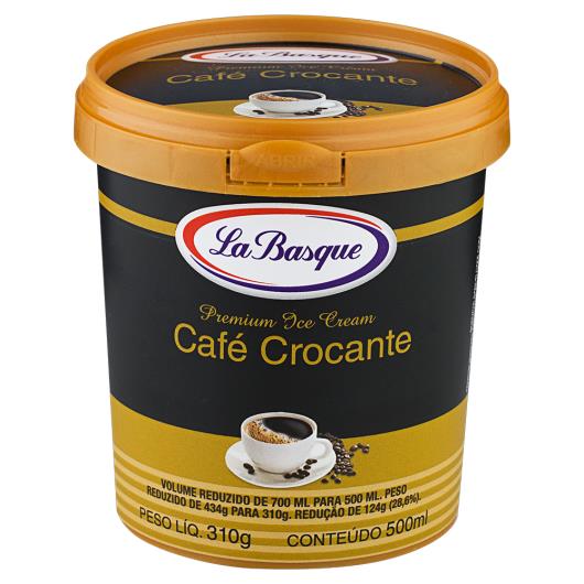 Sorvete Café Crocante La Basque Premium Ice Cream Pote 500ml - Imagem em destaque