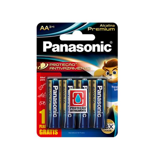 Pilha Panasonic Alcalina Premium AA Leve 4 Pague 3 - Imagem em destaque