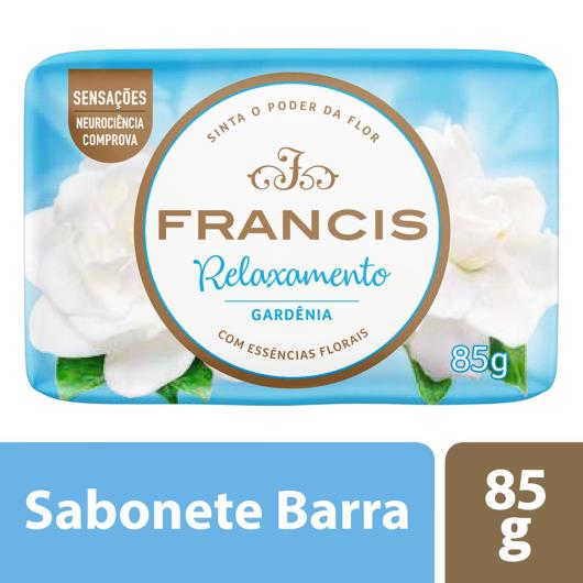 Sabonete Barra Gardênia Francis Relaxamento Envoltório 85g - Imagem em destaque
