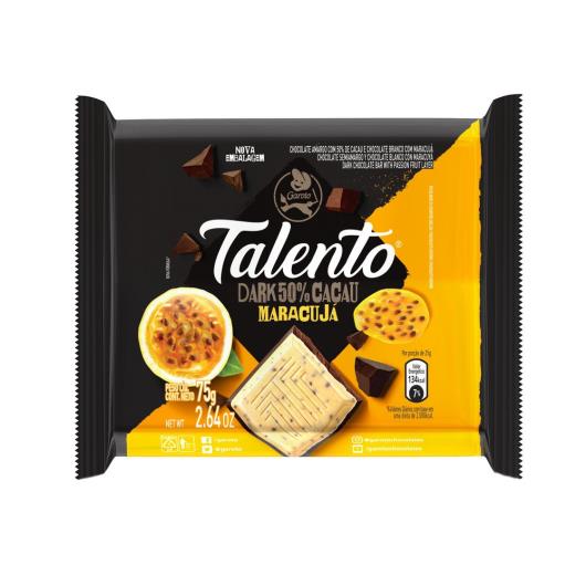 Chocolate GAROTO TALENTO Dark Maracujá 75g - Imagem em destaque