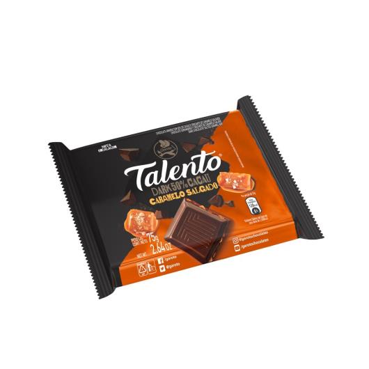 Chocolate GAROTO TALENTO Dark Caramelo Salgado 75g - Imagem em destaque