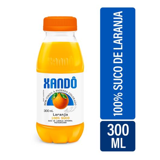 Suco de Laranja Integral Xandô 100% Suco Sem adição de Açúcar Aditivos ou Conservantes 300ml - Imagem em destaque