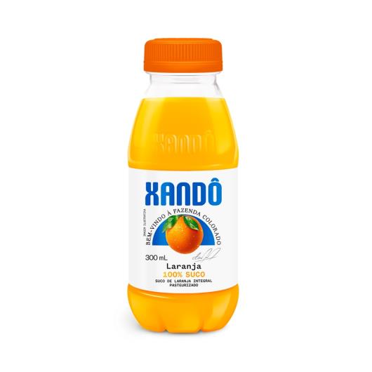 Suco de Laranja Integral Xandô 100% Suco Sem adição de Açúcar Aditivos ou Conservantes 300ml - Imagem em destaque