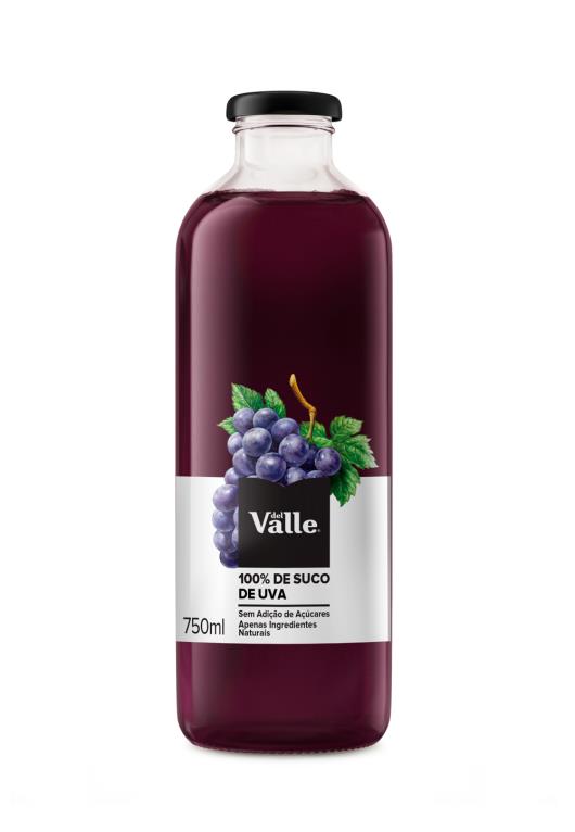 Suco Del Vale 100% Uva Vidro 750ml - Imagem em destaque