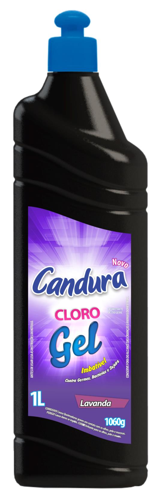 Desinfetante cloro gel lavanda Candura 1 litro - Imagem em destaque