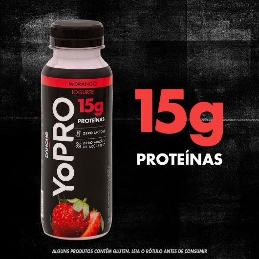 Iogurte Líquido YoPRO Morango 15g de proteínas 250g - Imagem em destaque