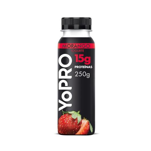 Iogurte Líquido YoPRO Morango 15g de proteínas 250g - Imagem em destaque