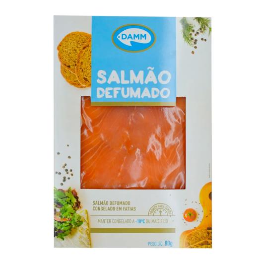 Salmão Damm Defumado fatiado 80g - Imagem em destaque