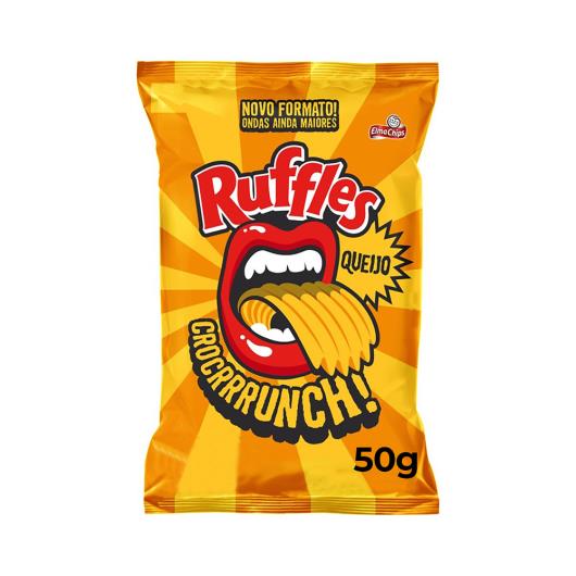 Batata Frita Ondulada Queijo Elma Chips Ruffles Pacote 50G - Imagem em destaque