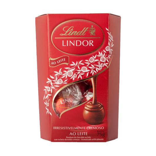 Chocolate Lindt Lindor Cornet Ao Leite 6 unidades 75g - Imagem em destaque