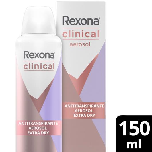 Antitranspirante Aerosol Rexona Clinical Extra Dry 150ml - Imagem em destaque