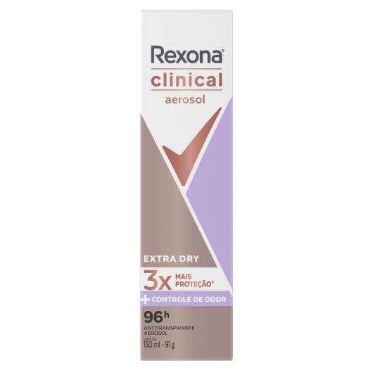 Antitranspirante Aerosol Rexona Clinical Extra Dry 150ml - Imagem em destaque