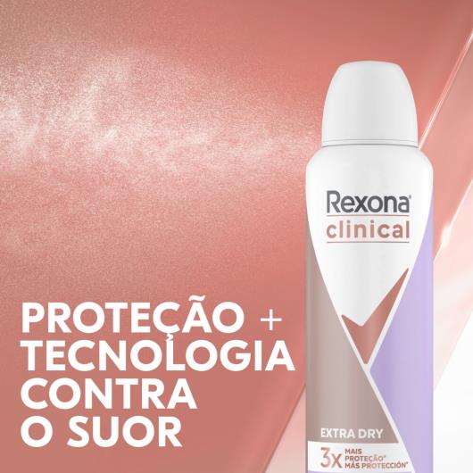 Antitranspirante Aerosol Rexona Clinical Extra Dry 150ml - Imagem em destaque