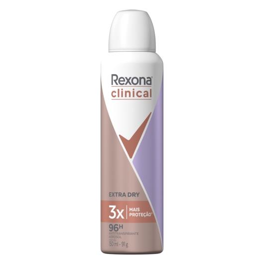 Desodorante Aerosol Rexona Clinical Sem Perfume 150ml - Soneda Perfumaria