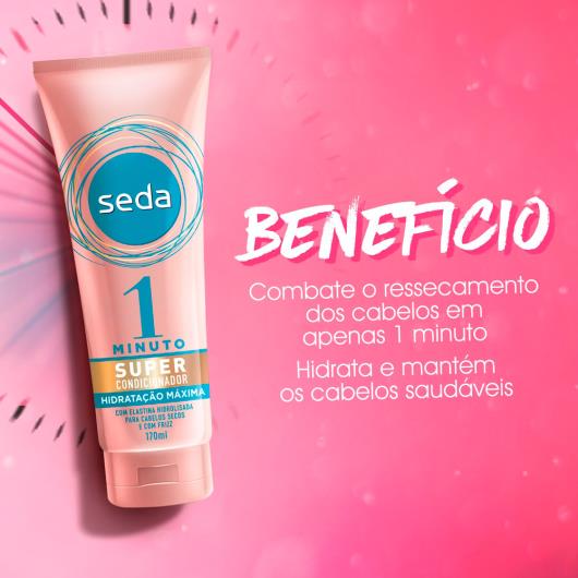 Super Condicionador Seda 1 Minuto Hidratação Máxima 170 ML - Imagem em destaque
