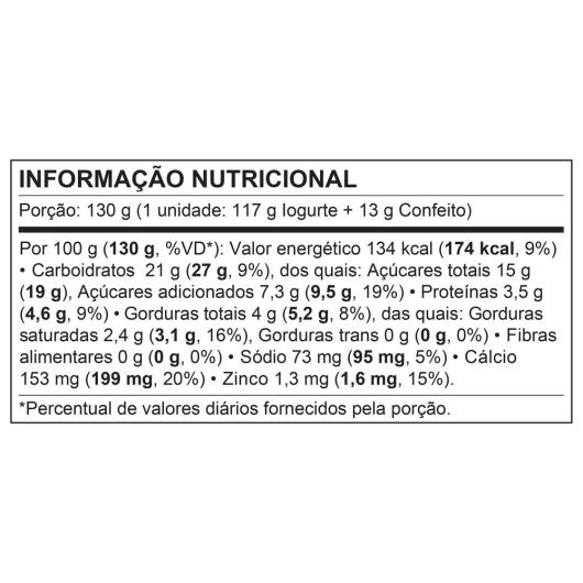 Iogurte Chamyto Morango + Cereais Coloridos 130G - Imagem em destaque