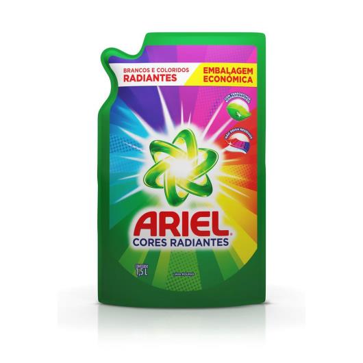 Sabão Líquido Refil Ariel Cores Radiantes 1,5L - Imagem em destaque