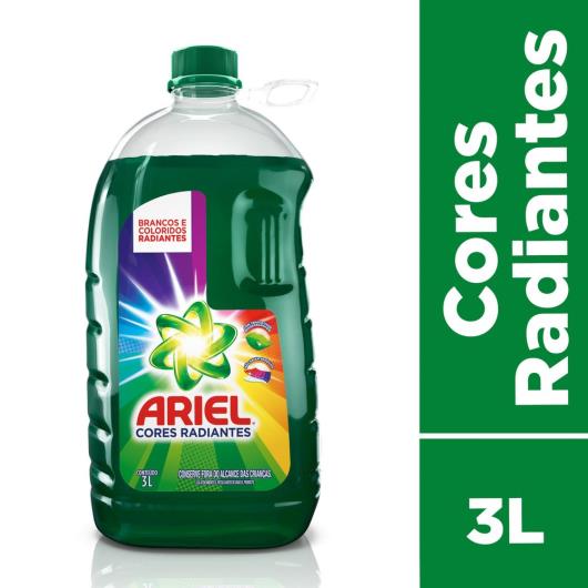 Sabão Líquido Ariel Cores Radiantes 3L - Imagem em destaque